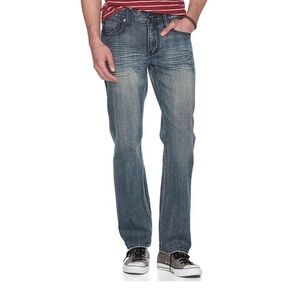 urban pipeline Men's Light Wash Straight Jeans